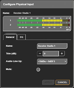 Configuring Physical Input