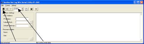 Net-Log-Win Serial Utility window