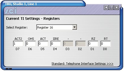 DHY-03 TI Registers